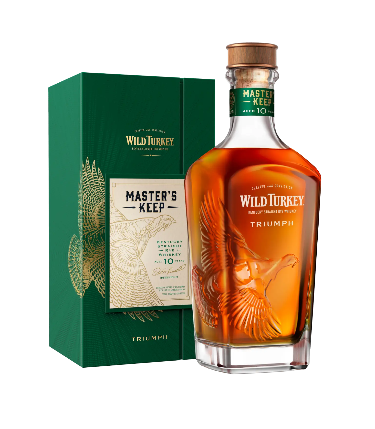 WILD TURKEY MASTERS KEEP TRIUMPH WHISKEY STRAIGHT RYE KENTUCKY 10YR 750ML